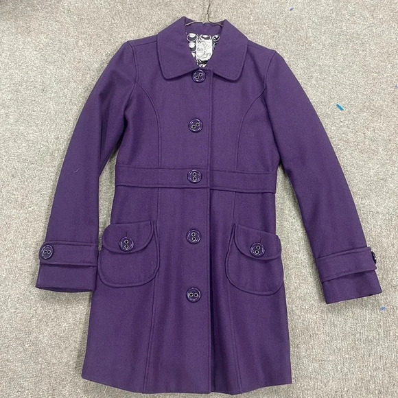 Tulle Jackets & Blazers - Purple‎ Peacoat S